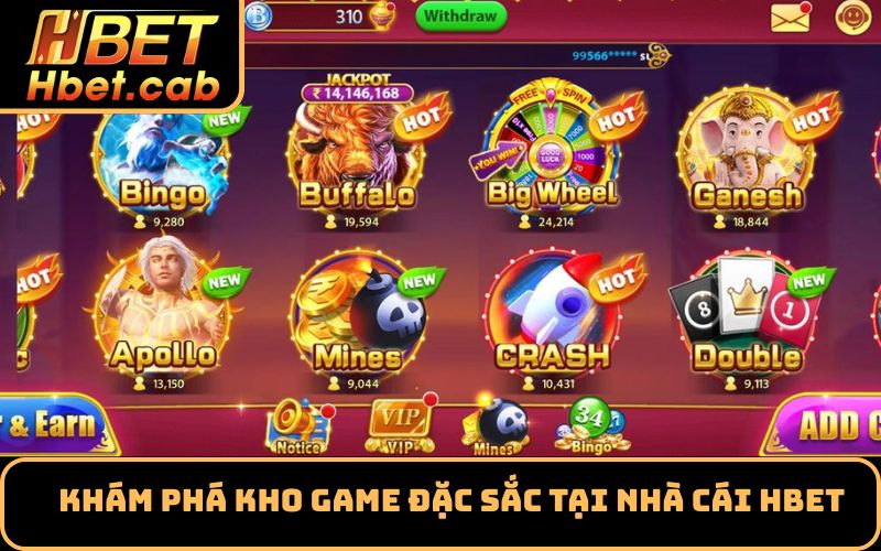 Khám phá kho game đặc sắc tại nhà cái HBET